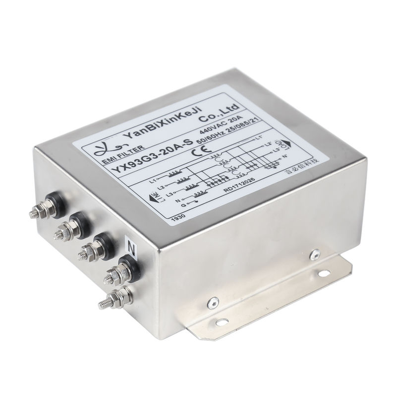 3 ফেজ 4 ওয়্যার ইএমআই ফিল্টার 380V/520V