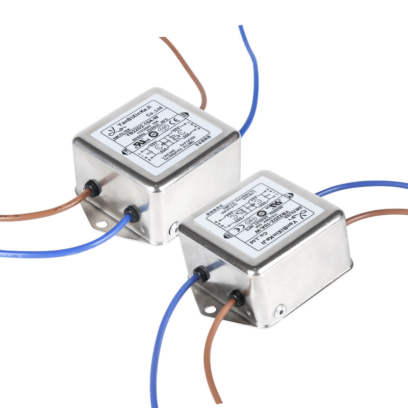 250V 10A D সিরিজ সিঙ্গল ফেজ ফিল্টার ডুয়াল স্টেজ ইএমআই ফিল্টার ওয়্যার আউটপুট ফিল্টার অটোমোটিভের জন্য