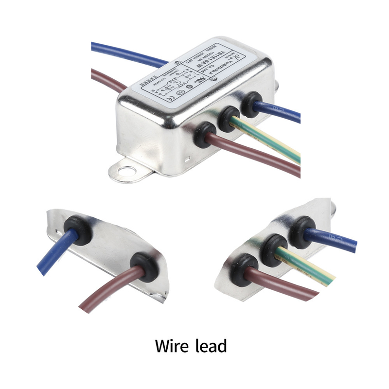 YB11E সিরিজ EMI ফিল্টার 220V 6A পাওয়ার সাপ্লাই জন্য একক ফেজ পাওয়ার ফিল্টার