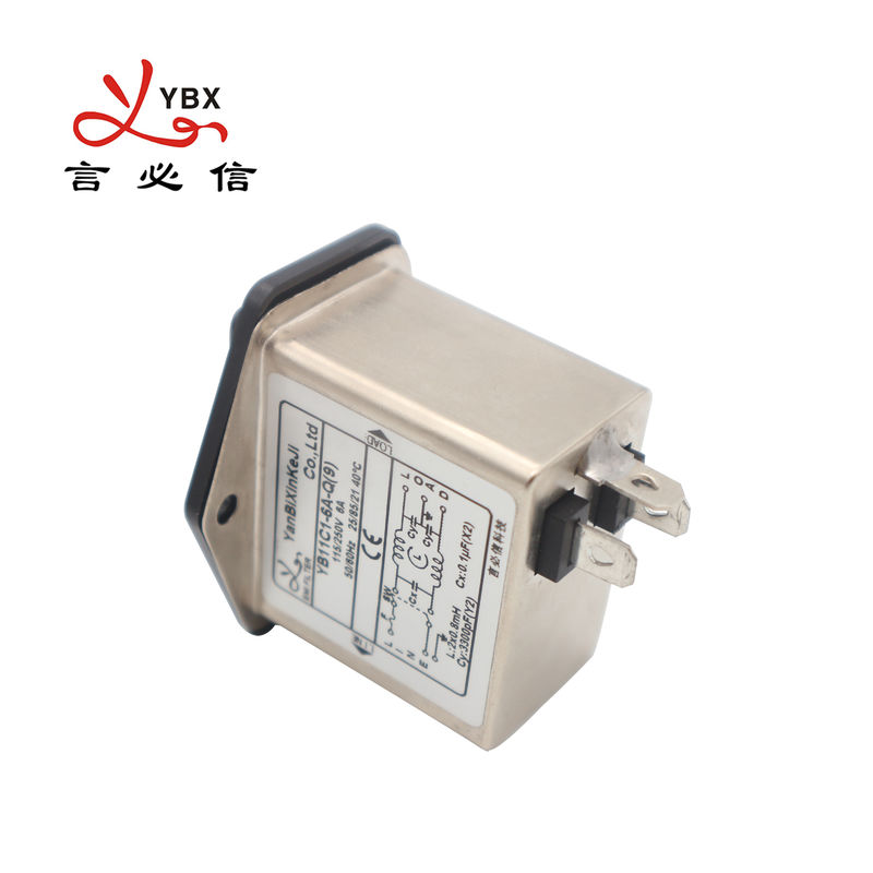 YB11C1 IEC সকেট EMI ফিল্টার থ্রি ইন ওয়ান পাওয়ার ফিল্টার চিকিৎসা সরঞ্জামের জন্য